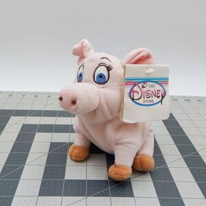 Disney Store Mini Bean Bag Hen Wen Stuffed Pig Plush Toy The Black Cauldron Tag